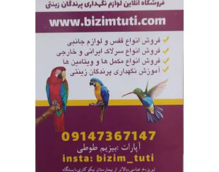 فروشگاه آنلاین لوازم نگهداری پرندگان زینتی در تبریز