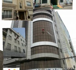 ارتفاع کاران نوین – پیچ رولپلاک شستشو نما بدون داربست با طناب در تهران و کرج