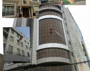 ارتفاع کاران نوین – پیچ رولپلاک شستشو نما بدون داربست با طناب در تهران و کرج