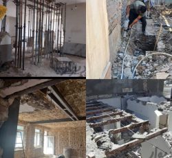تخریب ساختمان و کنده کاری با پیکور در زابل