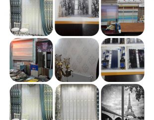 فروش تجهیزات و طراحی و اجرا دکوراسیون داخلی ( کاغذ دیواری ، پارکت ، لمینت ، موکت و پرده ) در مشهد