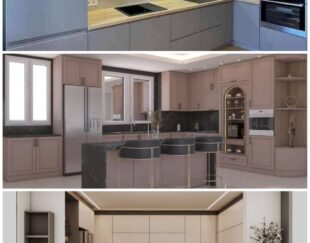 طراحی و ساخت کابینت کمددیواری تی وی وال در اصفهان