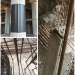 مقاوم سازی ساختمان در مازندران | کاشت میلگرد و بولت با FRP و ژاکت فلزی